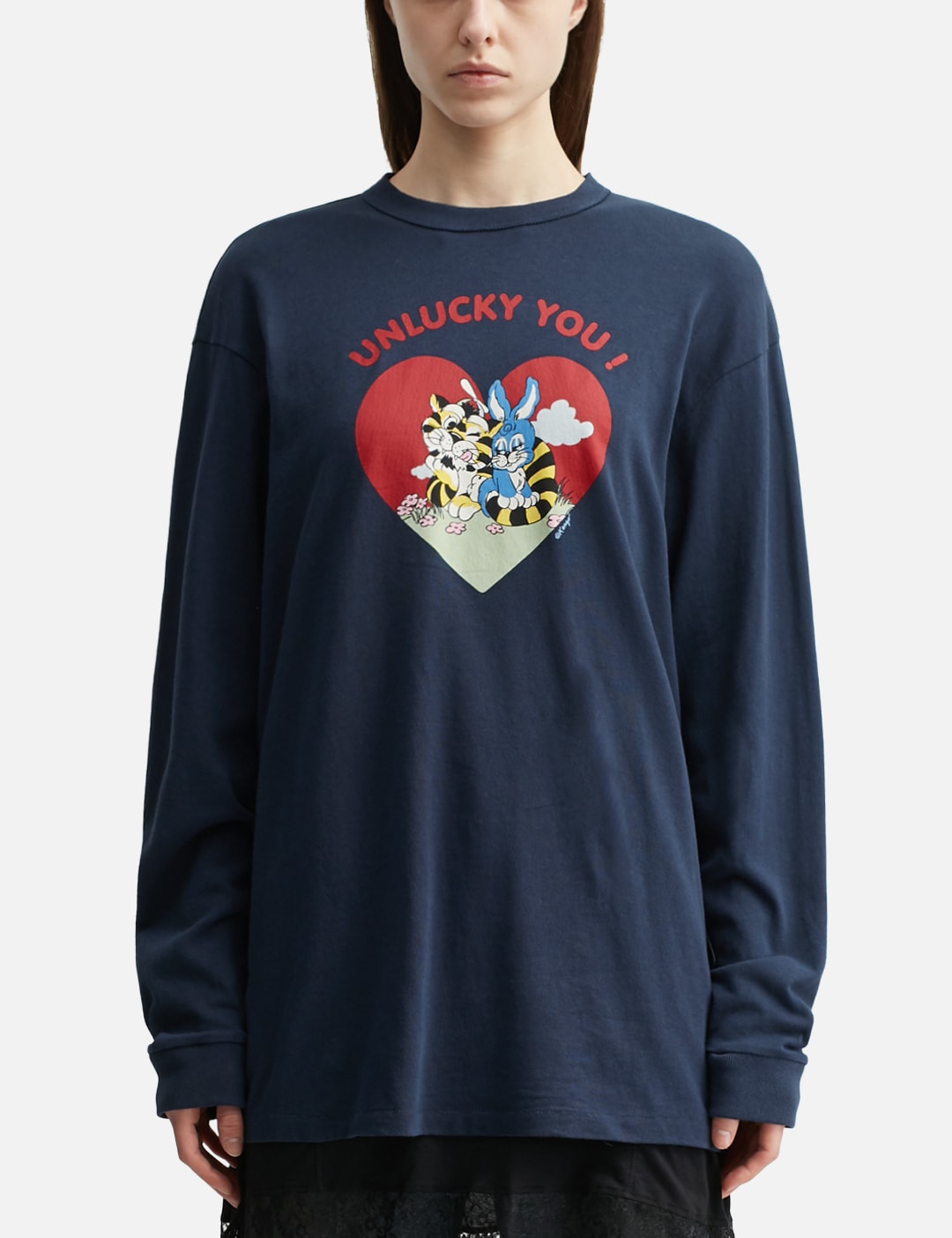 'KENZO Cartoon' Outlined Relax Long Sleeve T-Shirt view 18
