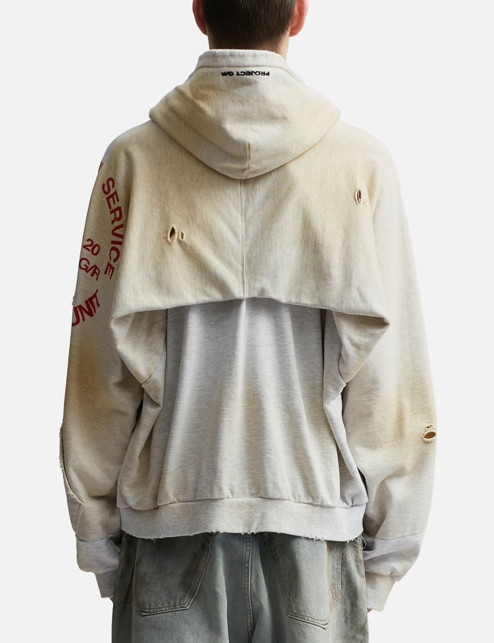 Reconstructed Folded Zip Hoodie Placeholder Image