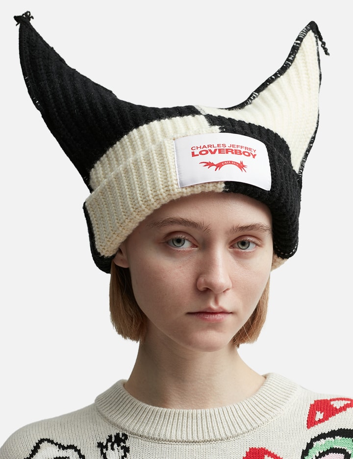 Shop Charles Jeffrey Loverboy Chunky Jester Beanie In Multicolor