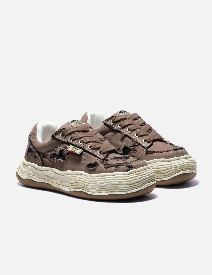 Maison Mihara Yasuhiro Oliver Ripping Canvas Low-Top Sneakers