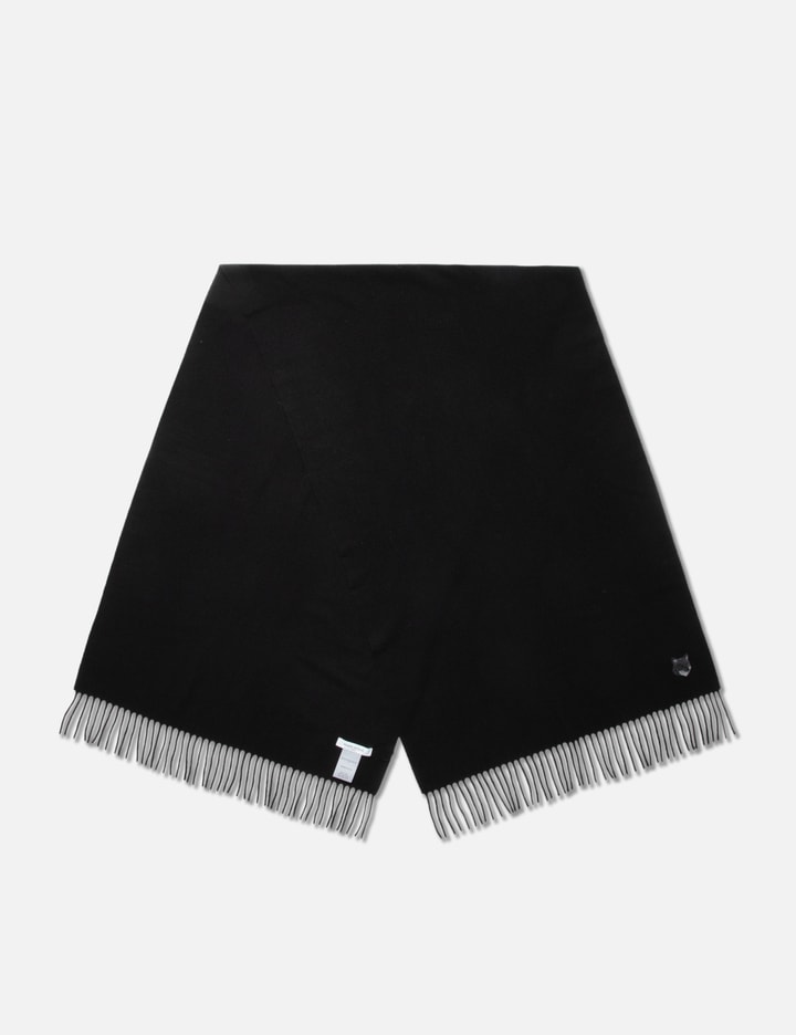 Shop Maison Kitsuné Bold Fox Head Scarf In Black