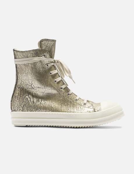 Rick Owens Drkshdw Hollywood Sneaks In Gold Megacrust Denim