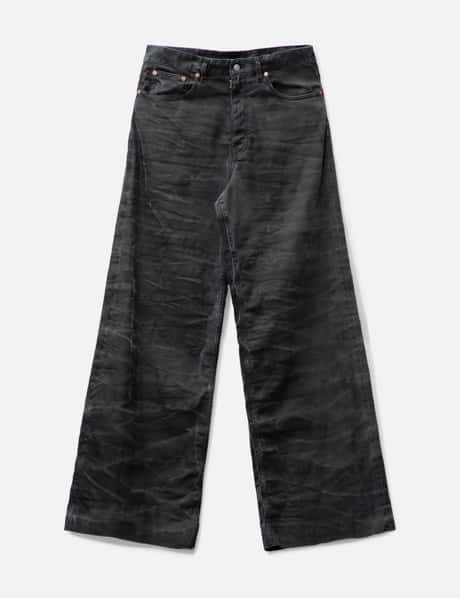 MM6 Maison Margiela crease-oversized-jeans-5-black