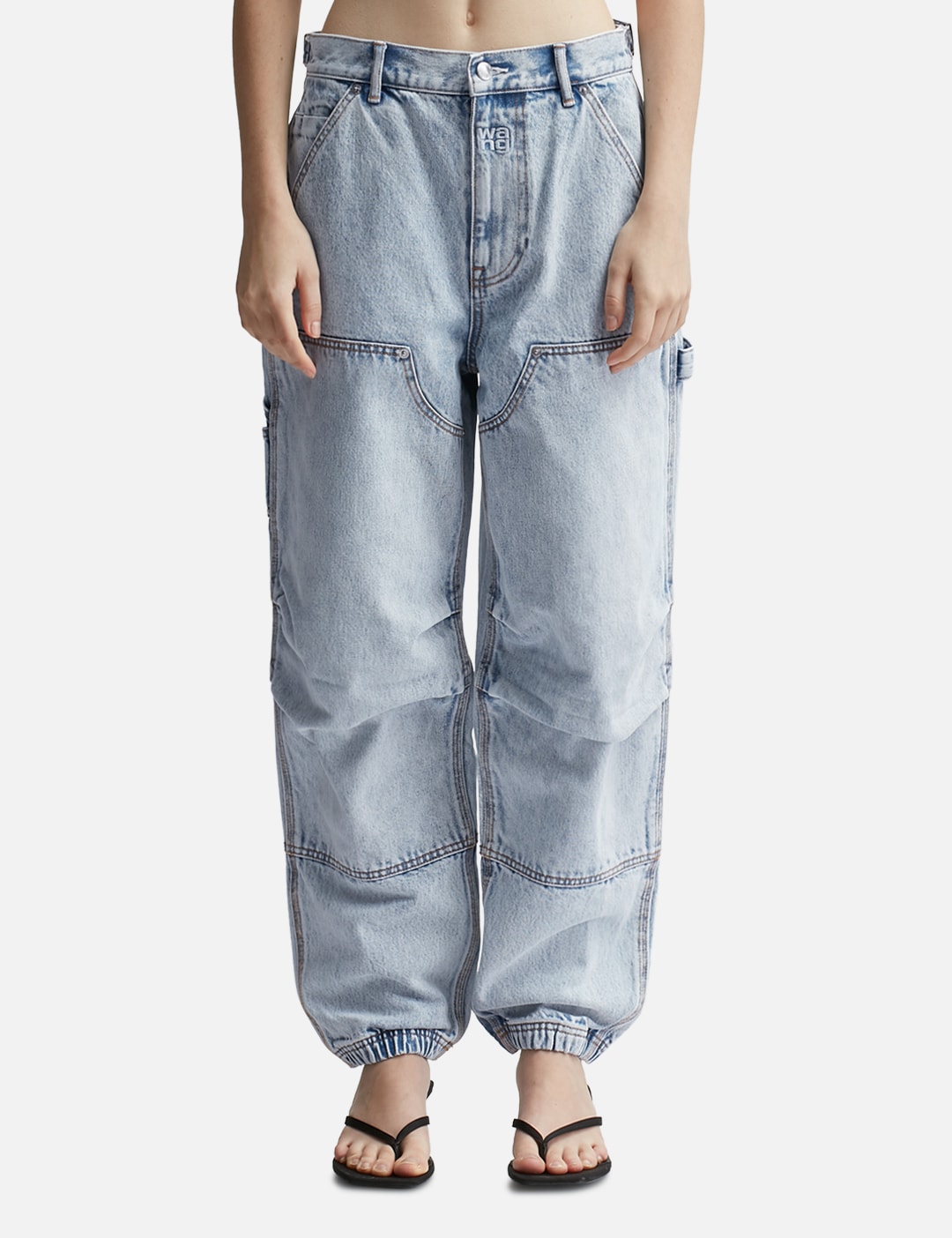 T By Alexander Wang - Contrast Waistband Jean  HBX - Globally Curated  Fashion and Lifestyle by Hypebeast