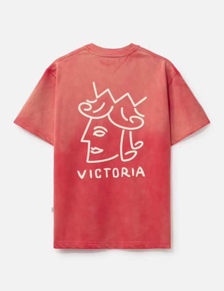 Victoria Faded Queenhead Logo Short Sleeve T-shirt