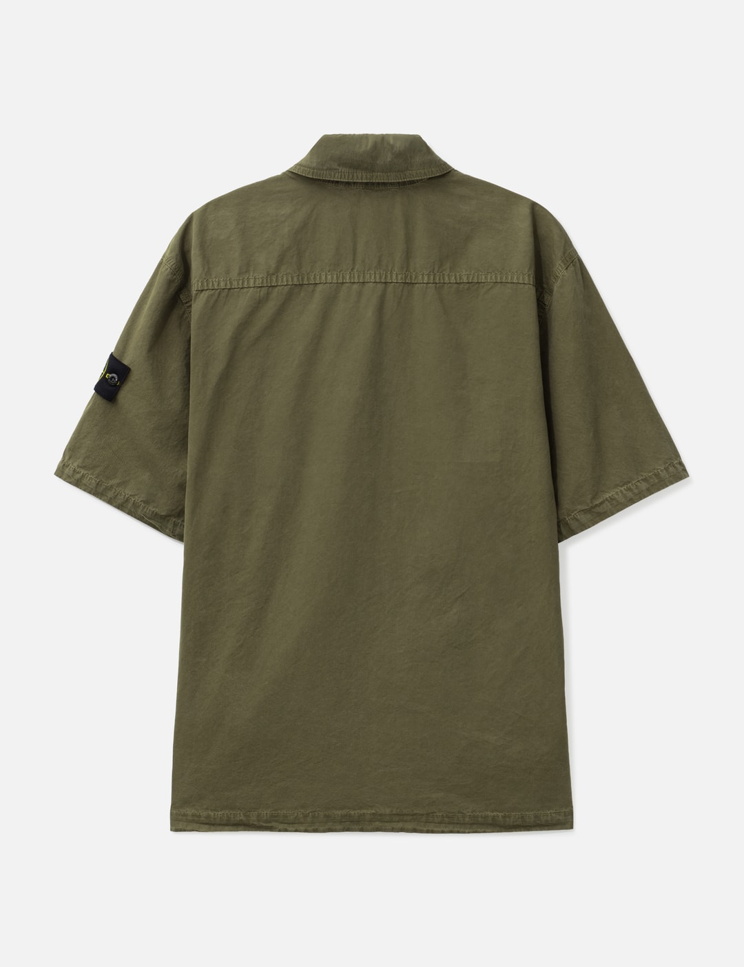 Brushed Organic Cotton Canvas 'Old' Effect Shirt view 9