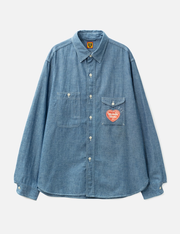 휴먼메이드 Destroy Batch Denim Shirt