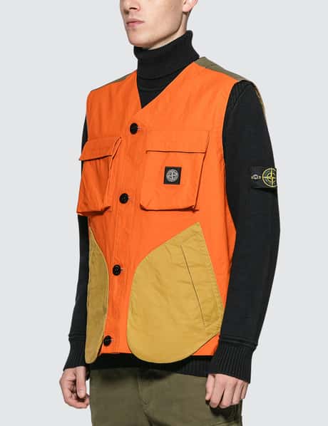 Stone Island - Tela Placcata Bicolore | HBX - Globally Curated 