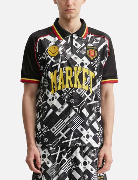 Smiley International Flags Short Sleeves Soccer Jersey view 10
