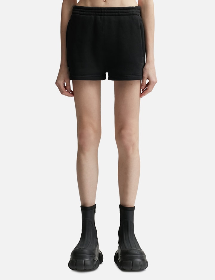 Alexander Wang T T By Alexander Wang Black Shorts With Subtle Logo Detail In Black