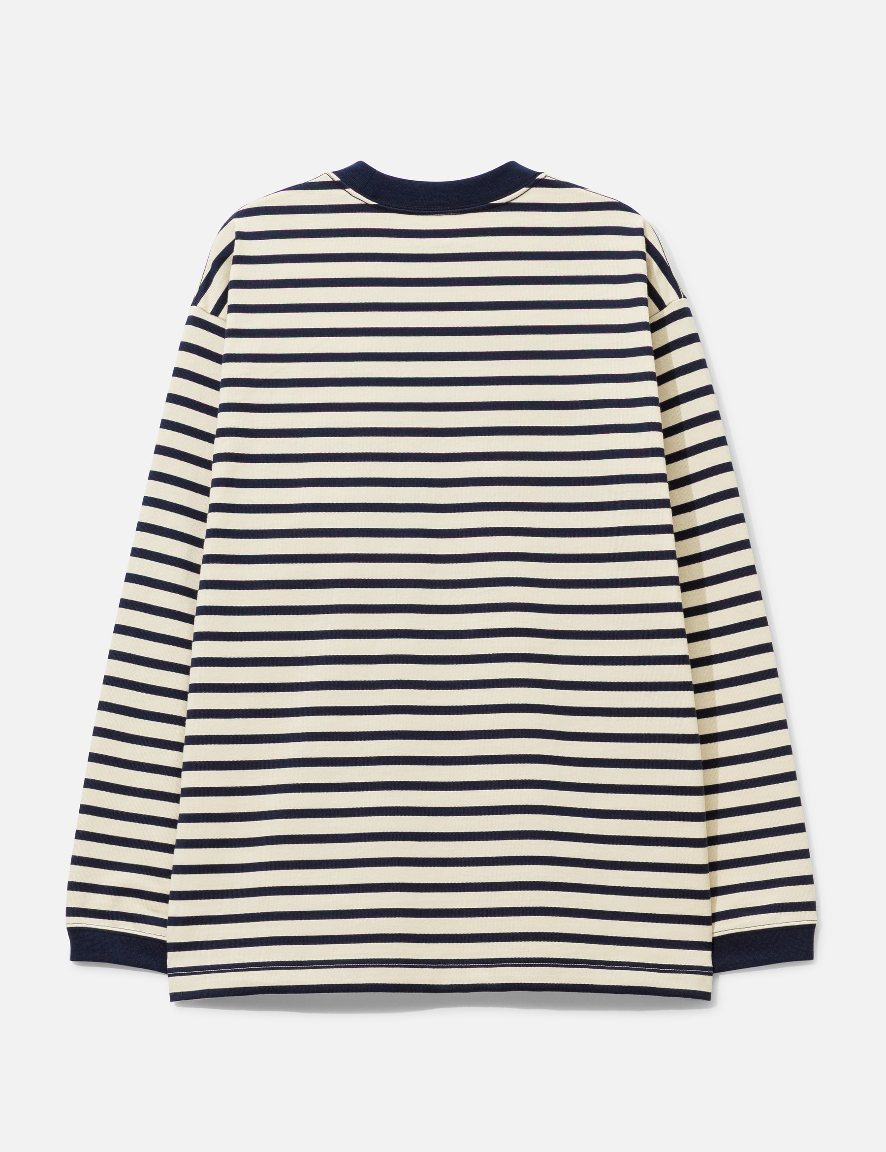 Stripe Pocket Long Sleeves T-Shirt view 17