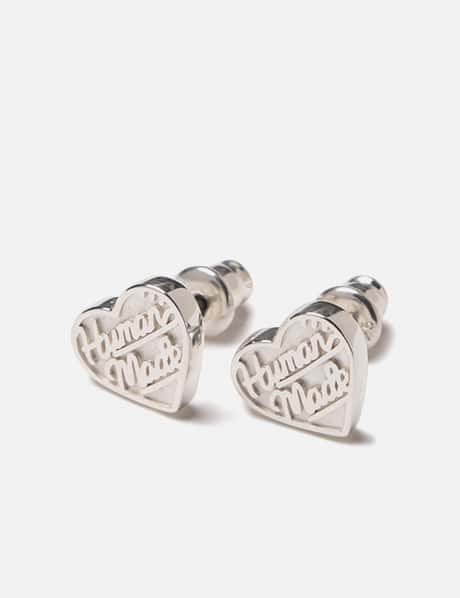 Human Made - HEART SILVER EARRING | HBX - Globally Curated Fashion 