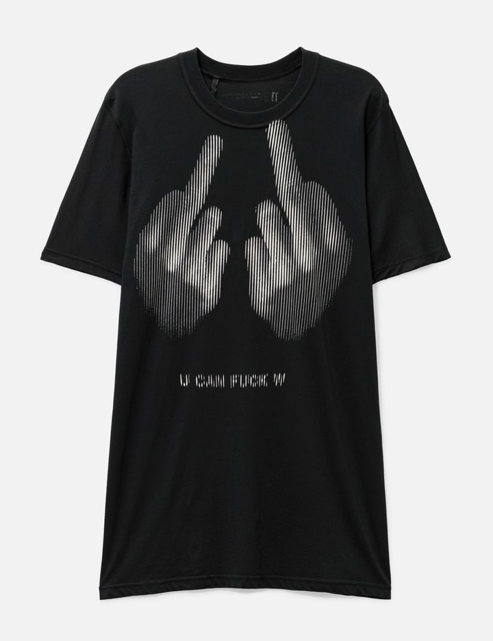 Shop 11 By Boris Bidjan Saberi Ts5 F1101 Middlefinger T-shirt In Black