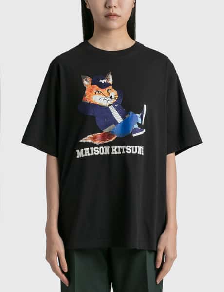 Maison Kitsune ドレスドフォックス プリント イージー Tシャツ