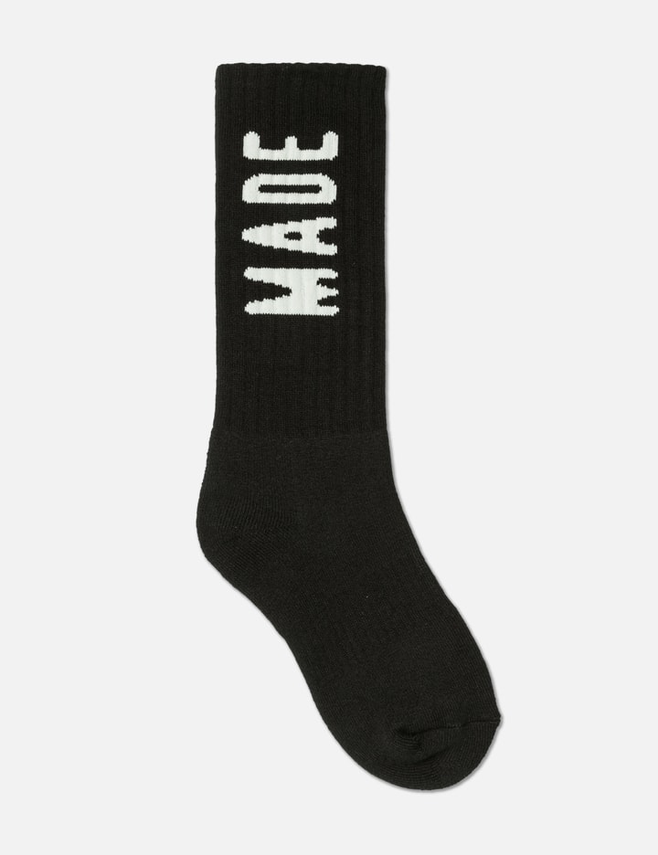 Shop Human Made Hm Logo Socks In Black
