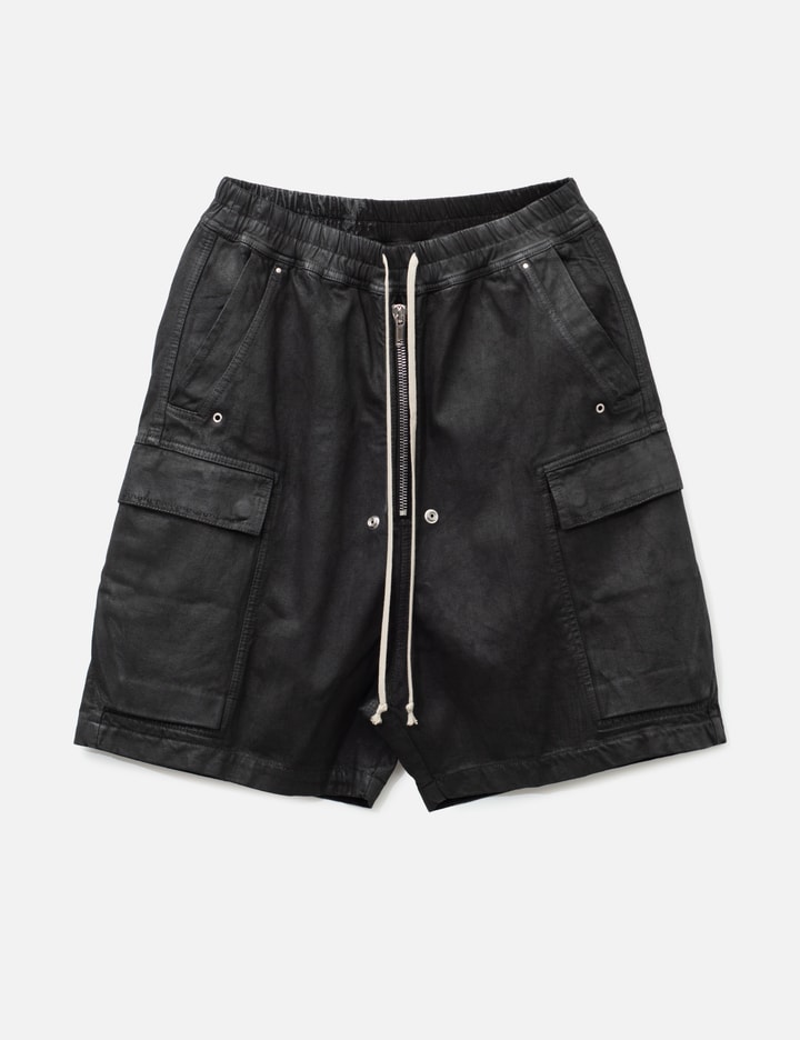 Rick Owens Drkshdw Waxed Cargobela Shorts
