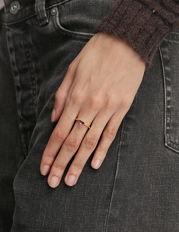 Half Cut Mini Amethyst Ring Placeholder Image
