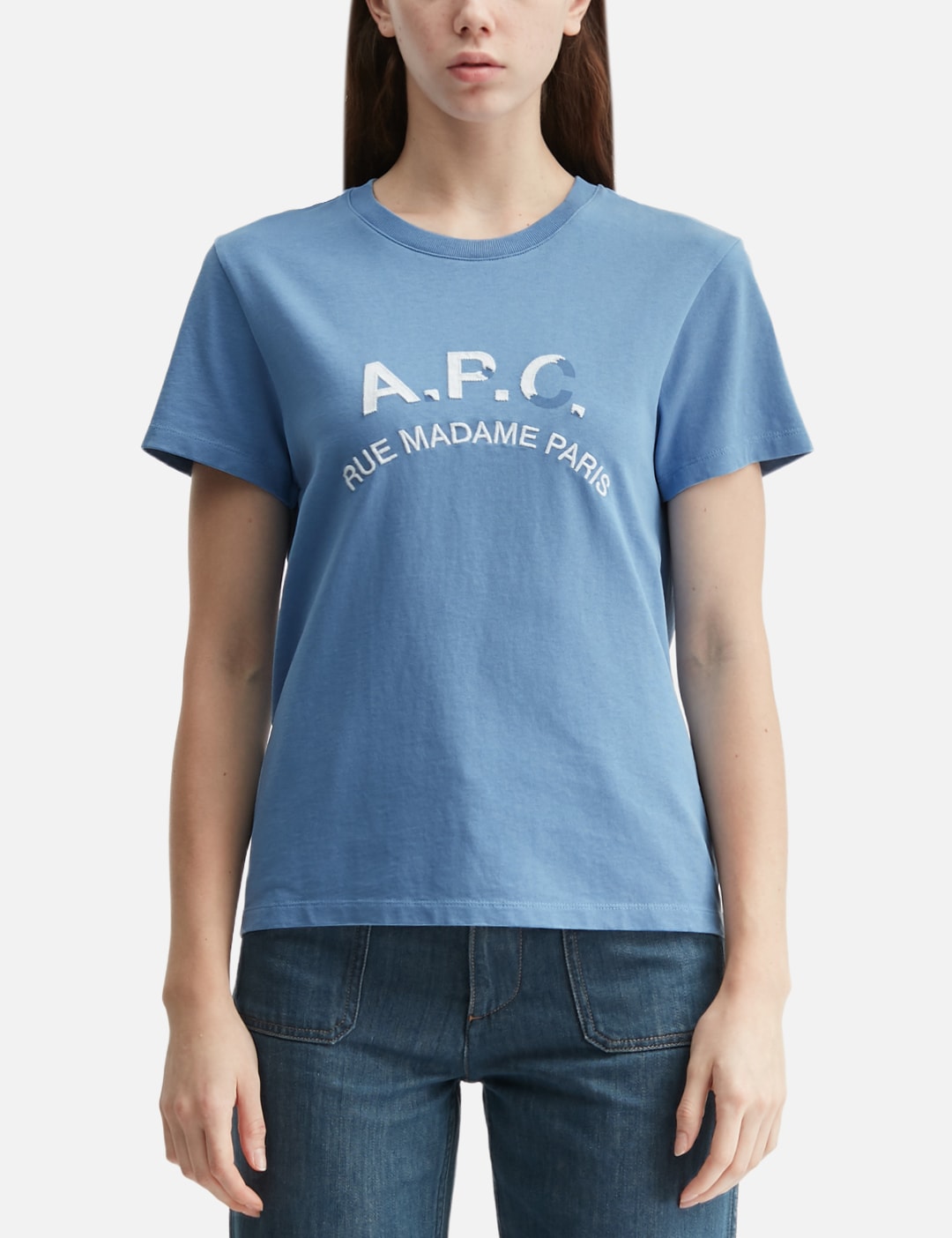 T-Shirt With Vintage-Effect A.P.C. Logo view 18