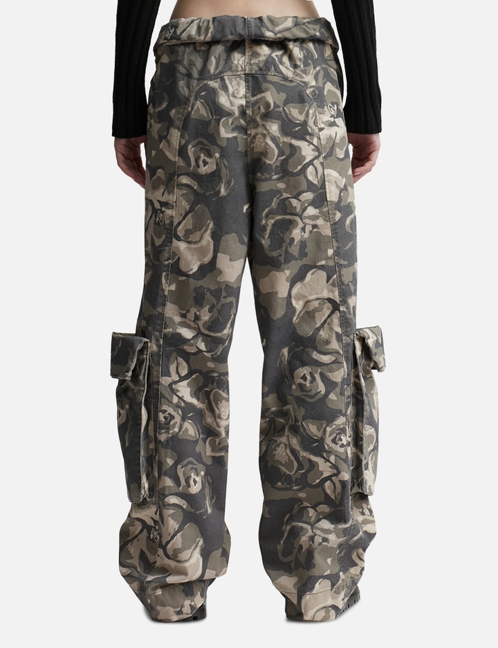 Camo Rolled Waist Cargo Pants Placeholder Image