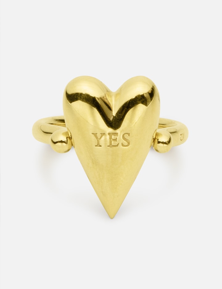 Heart Of Avgvst Flip Ring Yellow Gold Plated Placeholder Image