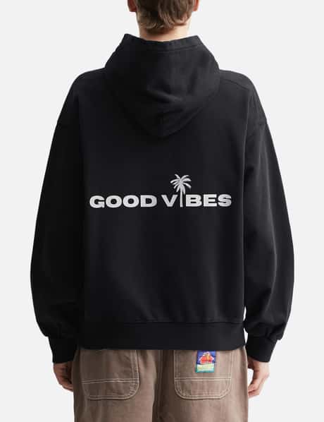 "Good Vibes Black Washed Out" Hoodie view 12