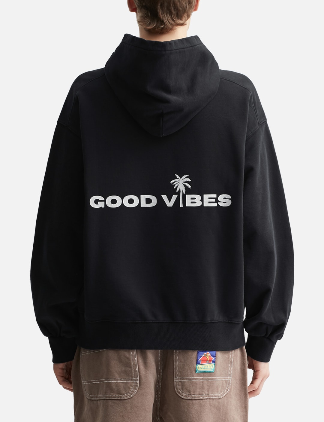 "Good Vibes Black Washed Out" Hoodie view 19