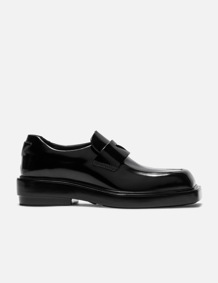 Prada Suede Driving Loafers In Black
