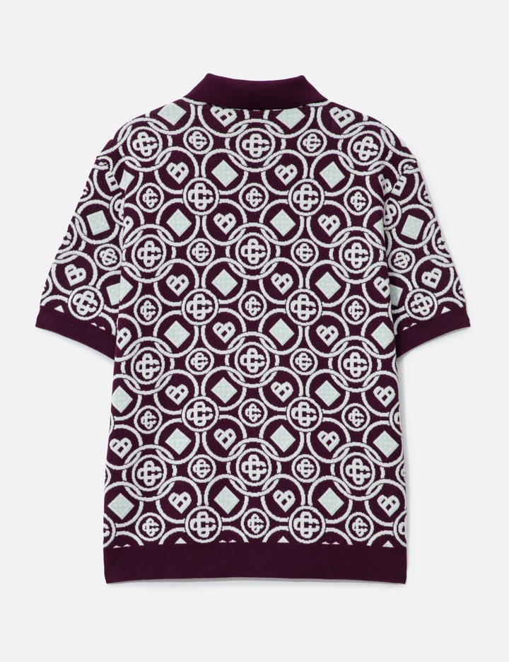 Monogram Cotton Knit Polo Shirt Placeholder Image