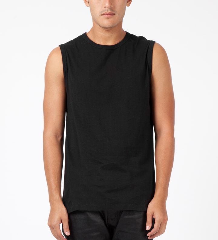 Black Tosyl Sleeveless T-Shirt Placeholder Image