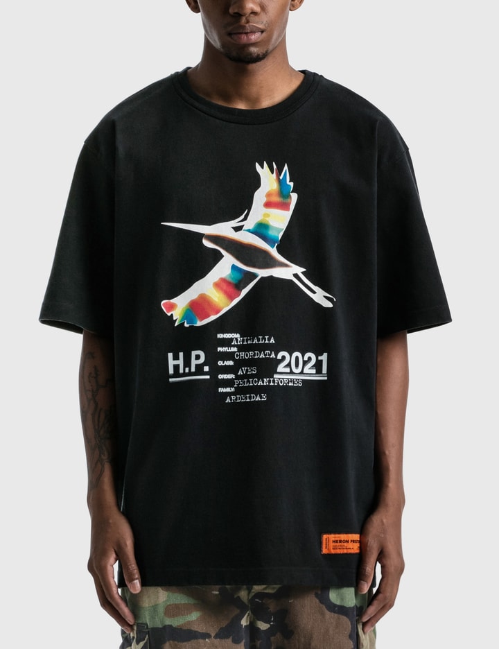 Rainbow Heron Print T-shirt Placeholder Image