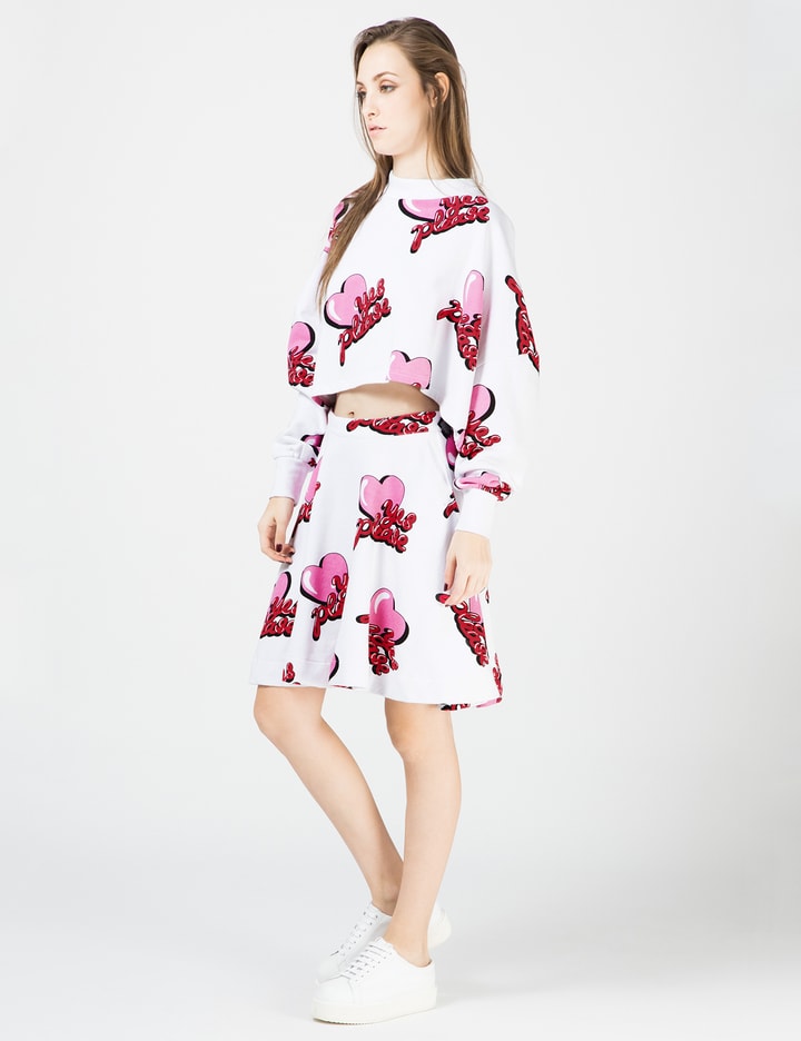 White Yes Please Sweater Placeholder Image