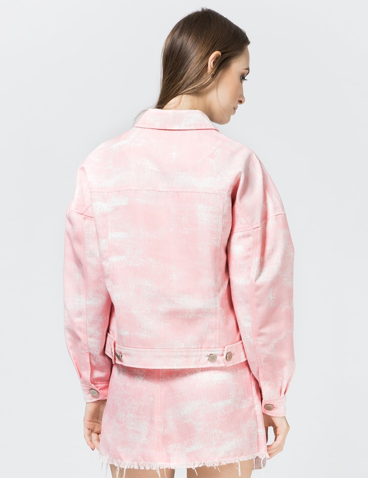 Pink Printed Denim Jacket Placeholder Image