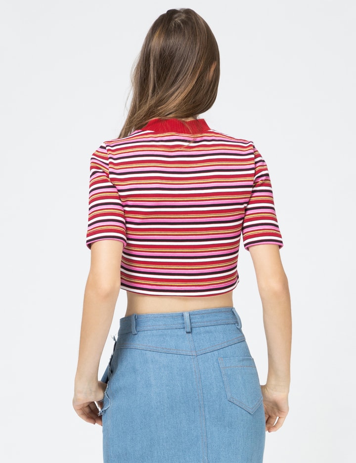 Pink Striped Crop Top Placeholder Image