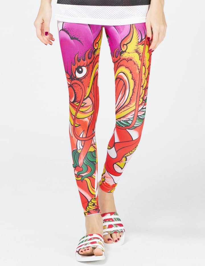 Multicolor Dragon Print Legging Placeholder Image