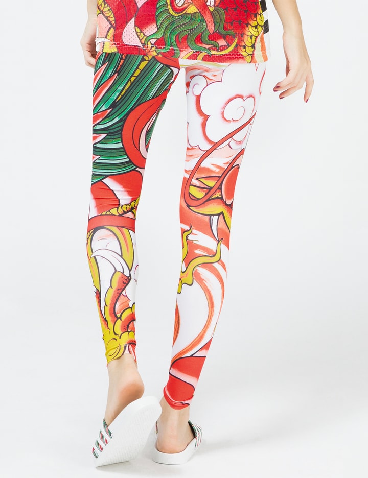 Multicolor Dragon Print Legging Placeholder Image