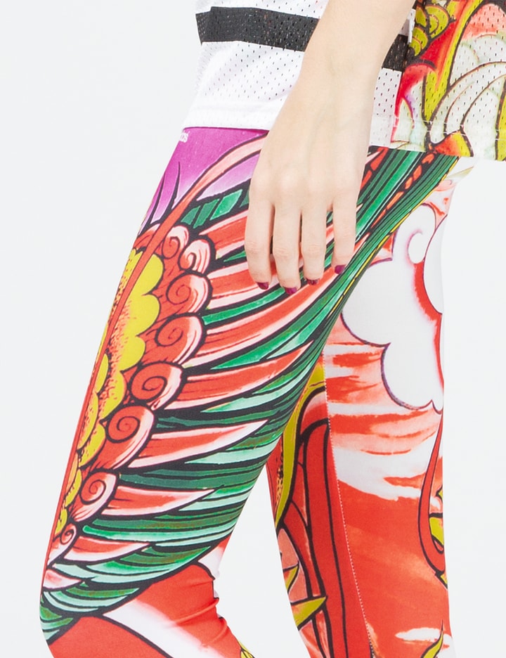 Multicolor Dragon Print Legging Placeholder Image