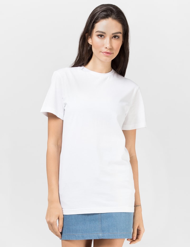 White Stacked Logo T-shirt Placeholder Image