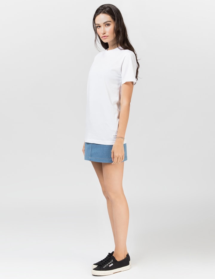 White Stacked Logo T-shirt Placeholder Image