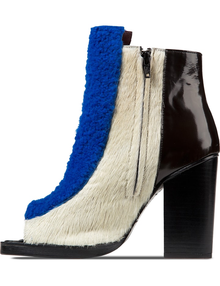 Cobalt Multi Elise Open Toe Booties Placeholder Image