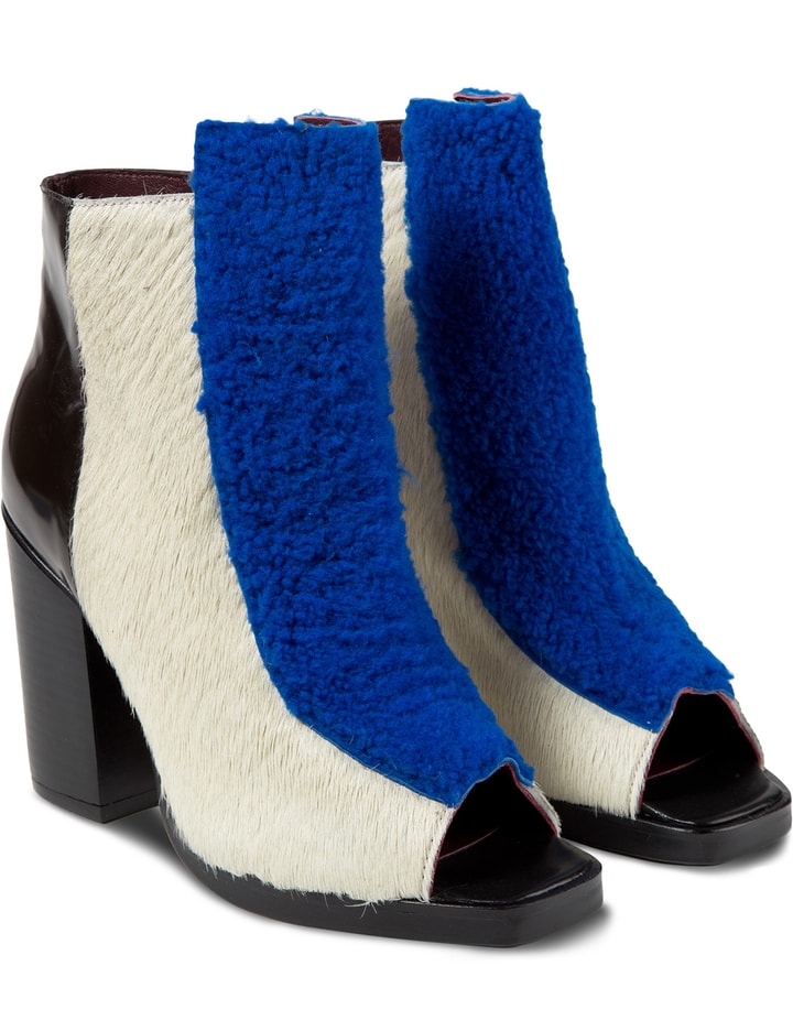 Cobalt Multi Elise Open Toe Booties Placeholder Image
