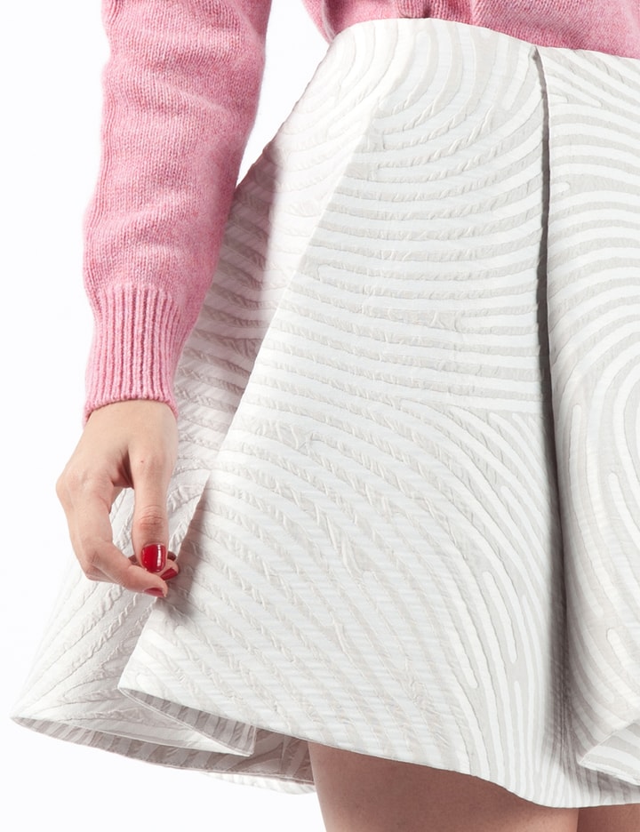 Light Grey Multi Dimensional Fingerprint Cascade Skirt Placeholder Image