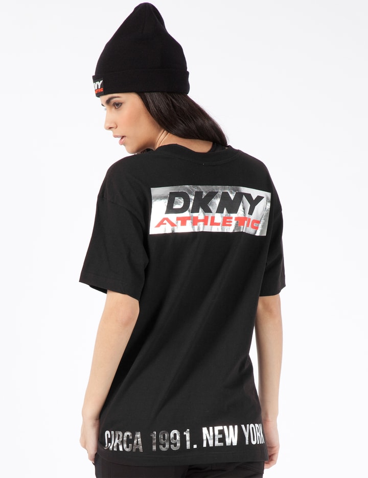 Opening Ceremony x DKNY Black Athletic Tag & Logo T-Shirt Placeholder Image