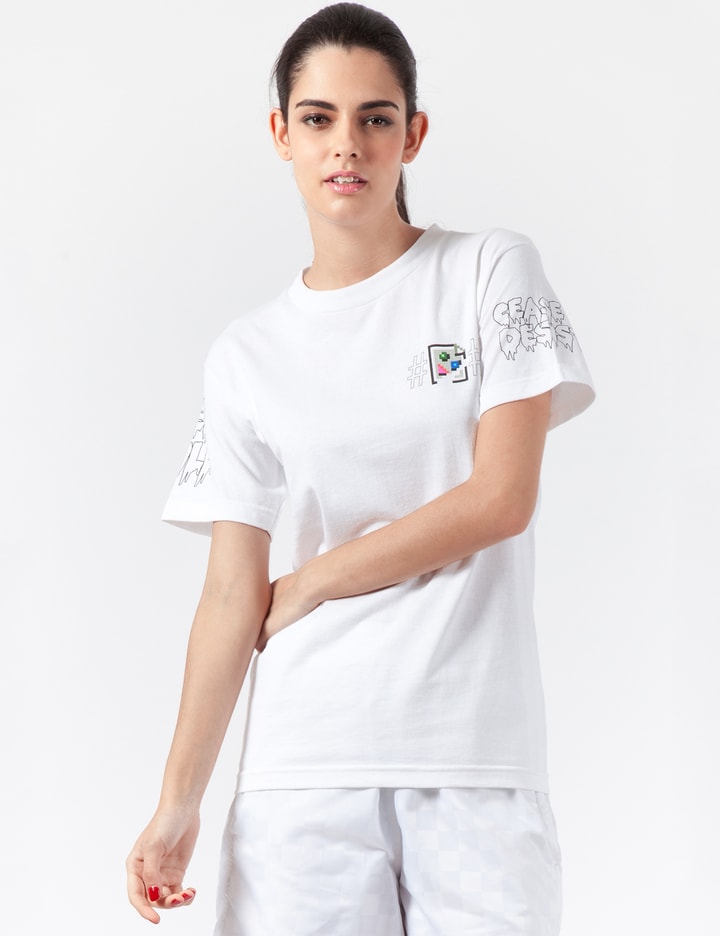 White Be Cease & Desist S/S T-Shirt Placeholder Image