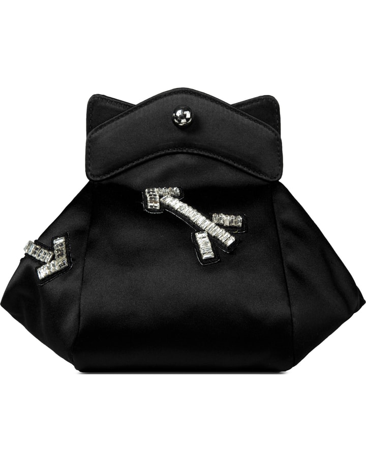 Black Pochon Defile F Satin Bag Placeholder Image