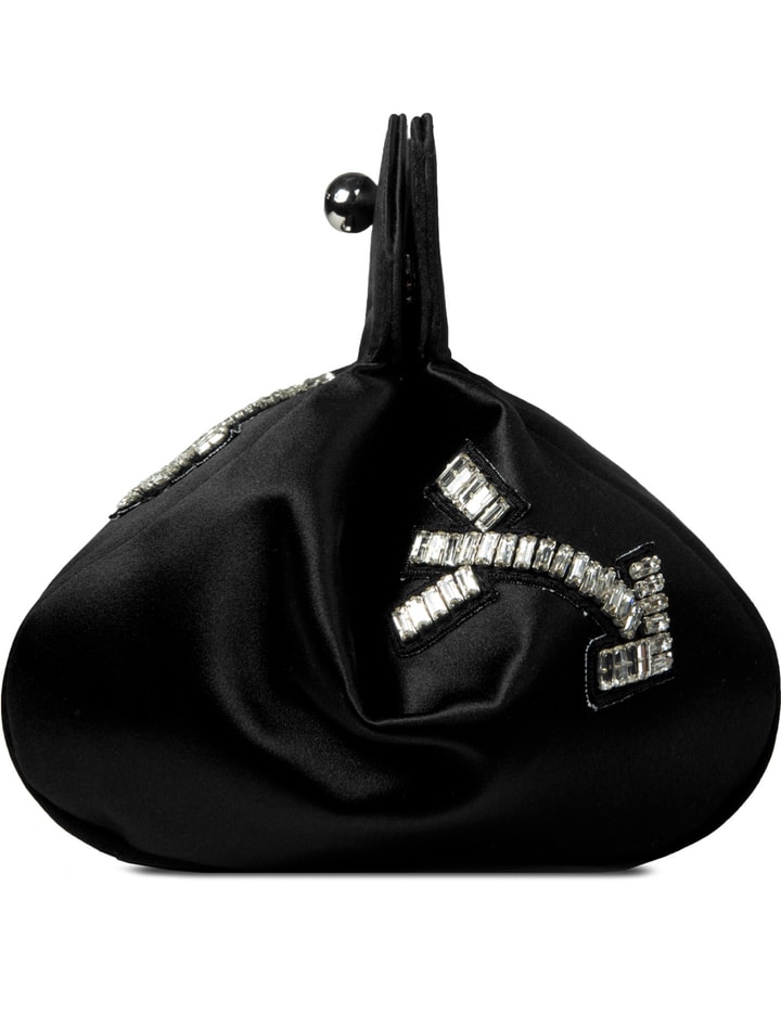 Black Pochon Defile F Satin Bag Placeholder Image