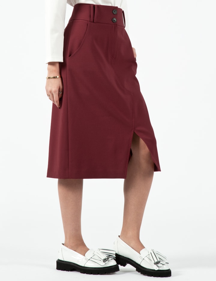 Wine High Waist Skirt Placeholder Image