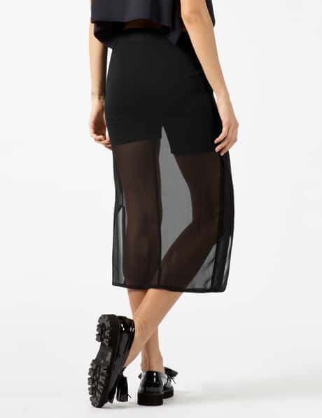 SILENT DAMIR DOMA - Black Reda Long Skirt | HBX