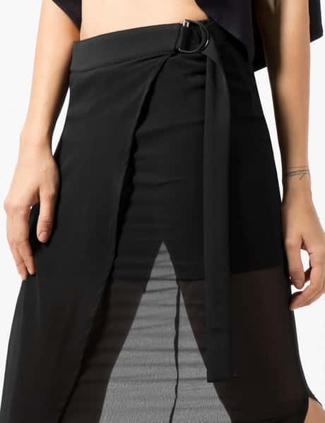 SILENT DAMIR DOMA - Black Reda Long Skirt | HBX