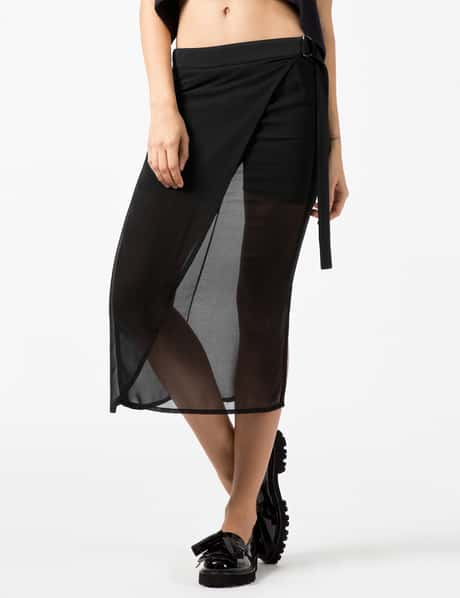 SILENT DAMIR DOMA - Black Reda Long Skirt | HBX