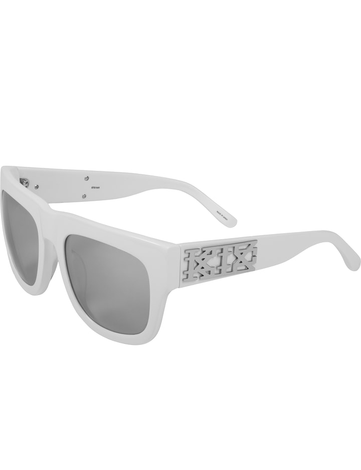 KTZ x Linda Farrow White/Silver Lens Sunglasses Placeholder Image